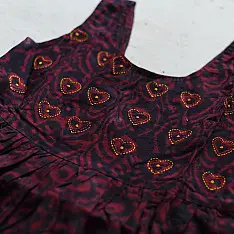 Little Karigari | Pure Cotton Embroidered - Black Frock for Girls