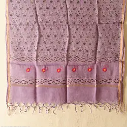 Block Printed Kota Cotton | Kota Doria Dupatta - (Two Color Options)