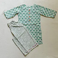 Little Karigari | Pure Cotton Embroidered - Kurta & Palazzo Set