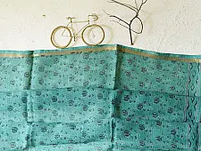 Block Printed Kota Cotton | Kota Doria Dupatta - (Two Color Options)