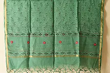 Block Printed Kota Cotton | Breathable Kota Doria Cotton Dupatta (Options - Green / Purple)