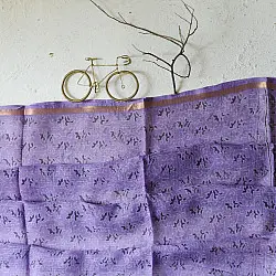 Block Printed Kota Cotton | Breathable Kota Doria Cotton Dupatta (Options - Green / Purple)