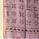 shop Block Printed - Handwoven Kota Doria Cotton Dupatta - Purple & Blue