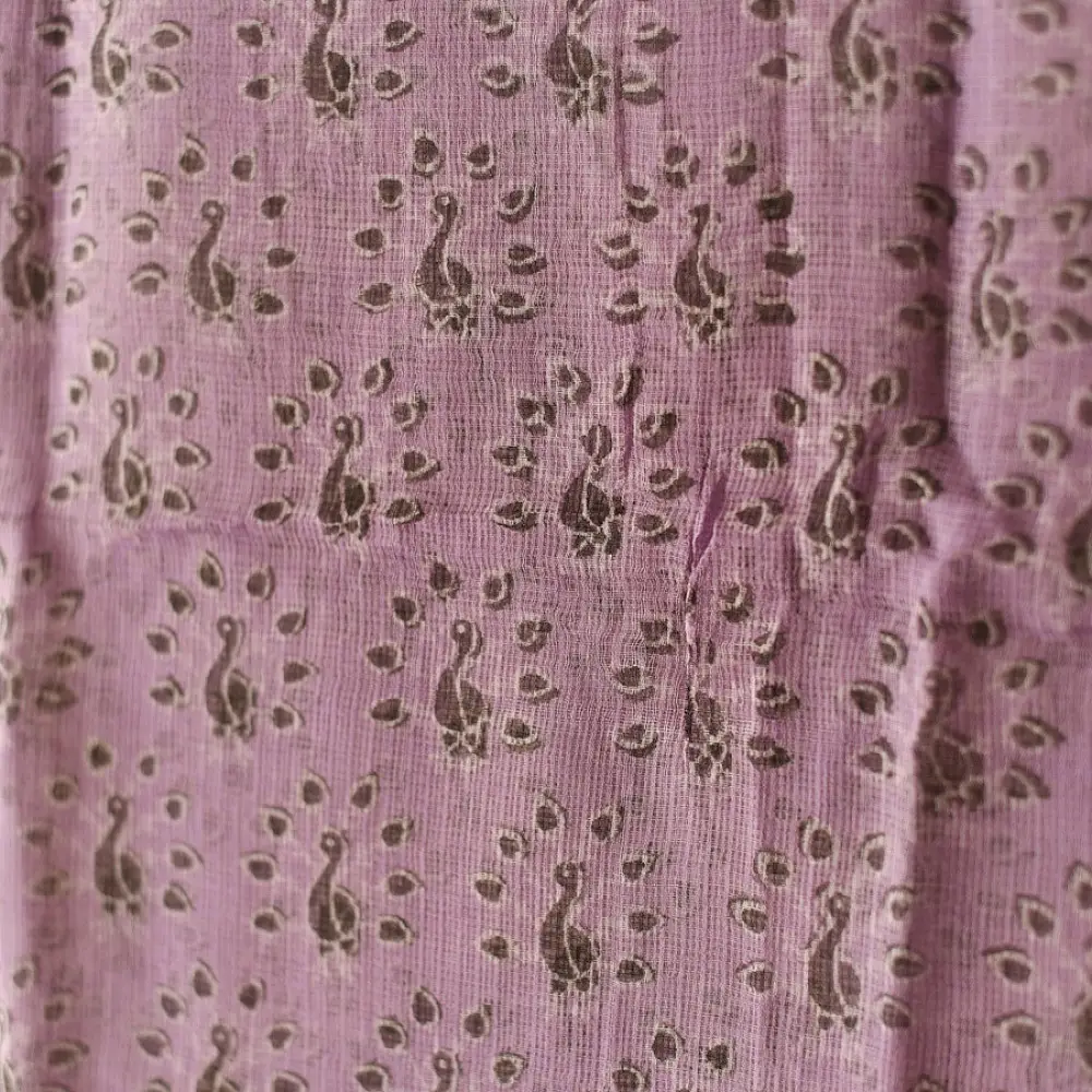 shop Block Printed Soft Kota Doria Cotton Dupatta - Two Options