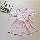 shop Pure Cotton Embroidered - Light Pink Angarkha Style Frock