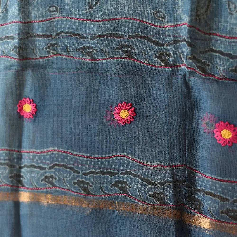 shop Block Printed Kota Pure Cotton | Kota Doria Dupatta