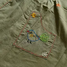 Little Karigari | Pure Cotton Embroidered - Pintucks frock for girl