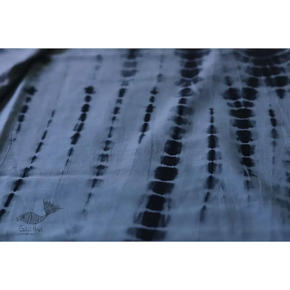 नखराली | Nakharali ✼ Embroidered Cotton Shibori Saree | 5