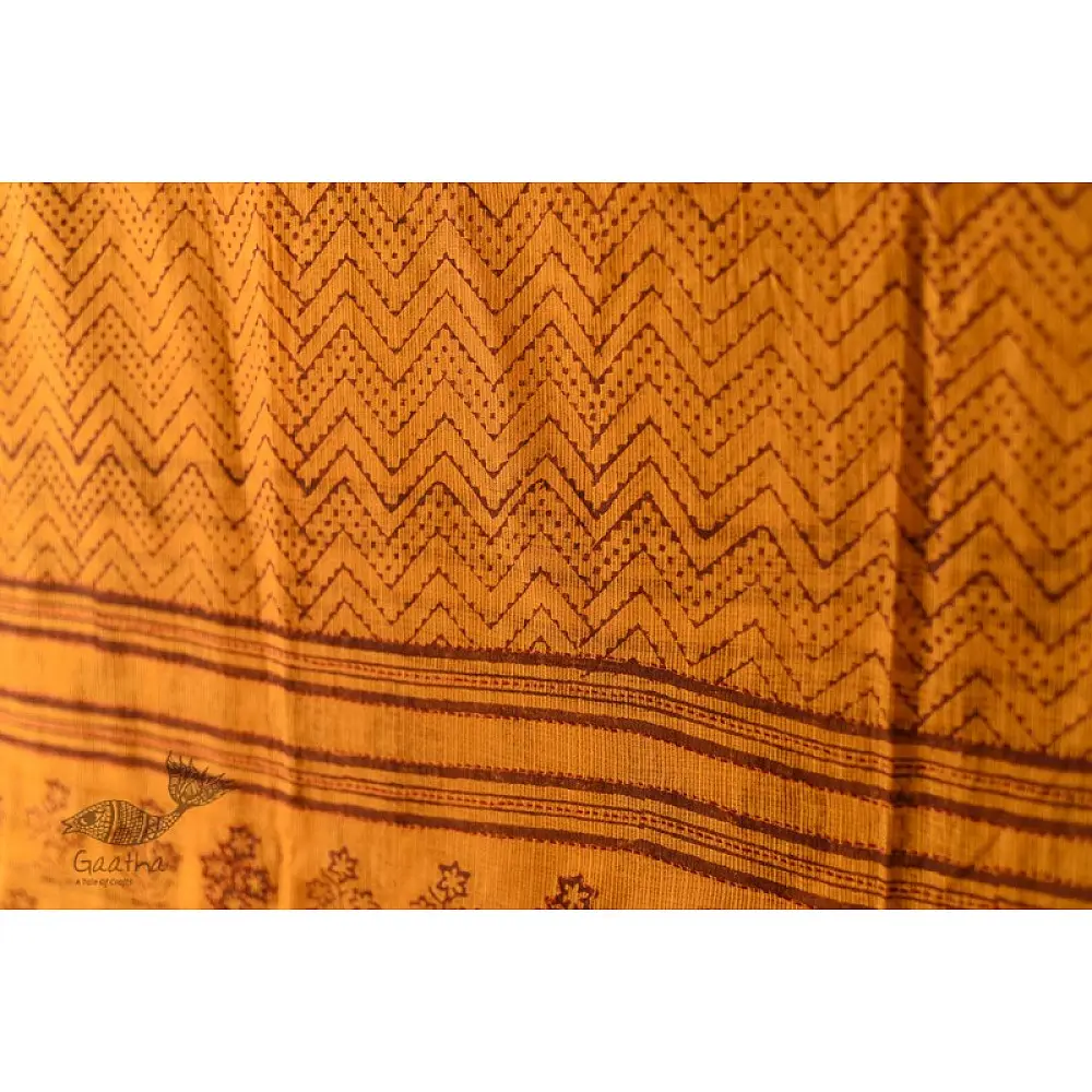 shop Block Printed Kota Cotton ✜ Embroidered Stole