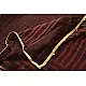 shop Block Printed Kota Cotton Embroidered Saree - Brown