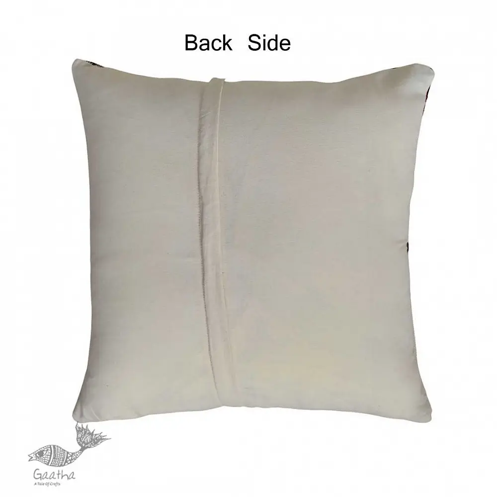 shop Mogra Handwoven Cotton Cushion Cover 