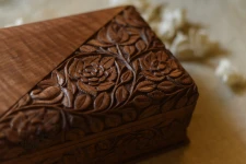 Gulab Wood Carving ~ Walnut wood box