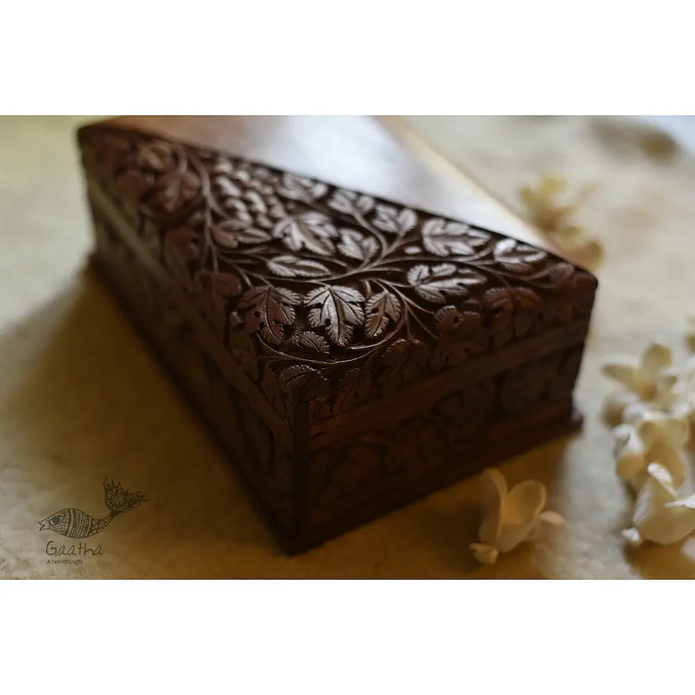 shop Grapes Wood Carving ~ Walnut wood box