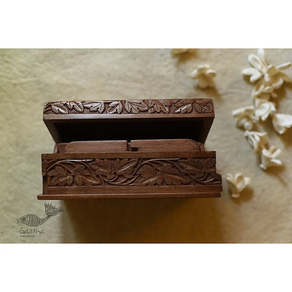 shop Grapes Wood Carving ~ Walnut wood box