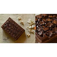 Poshmaal ~ Walnut wood carving box