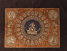 Mata ni Pachedi Painting - Tridevi (Lakshmi, Parvati, Saraswati)