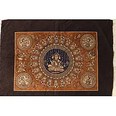 Mata ni Pachedi Painting - Tridevi (Lakshmi, Parvati, Saraswati)