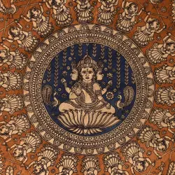 Matani Pachedi Painting - Tridevi (Lakshmi, Parvati, Saraswati)