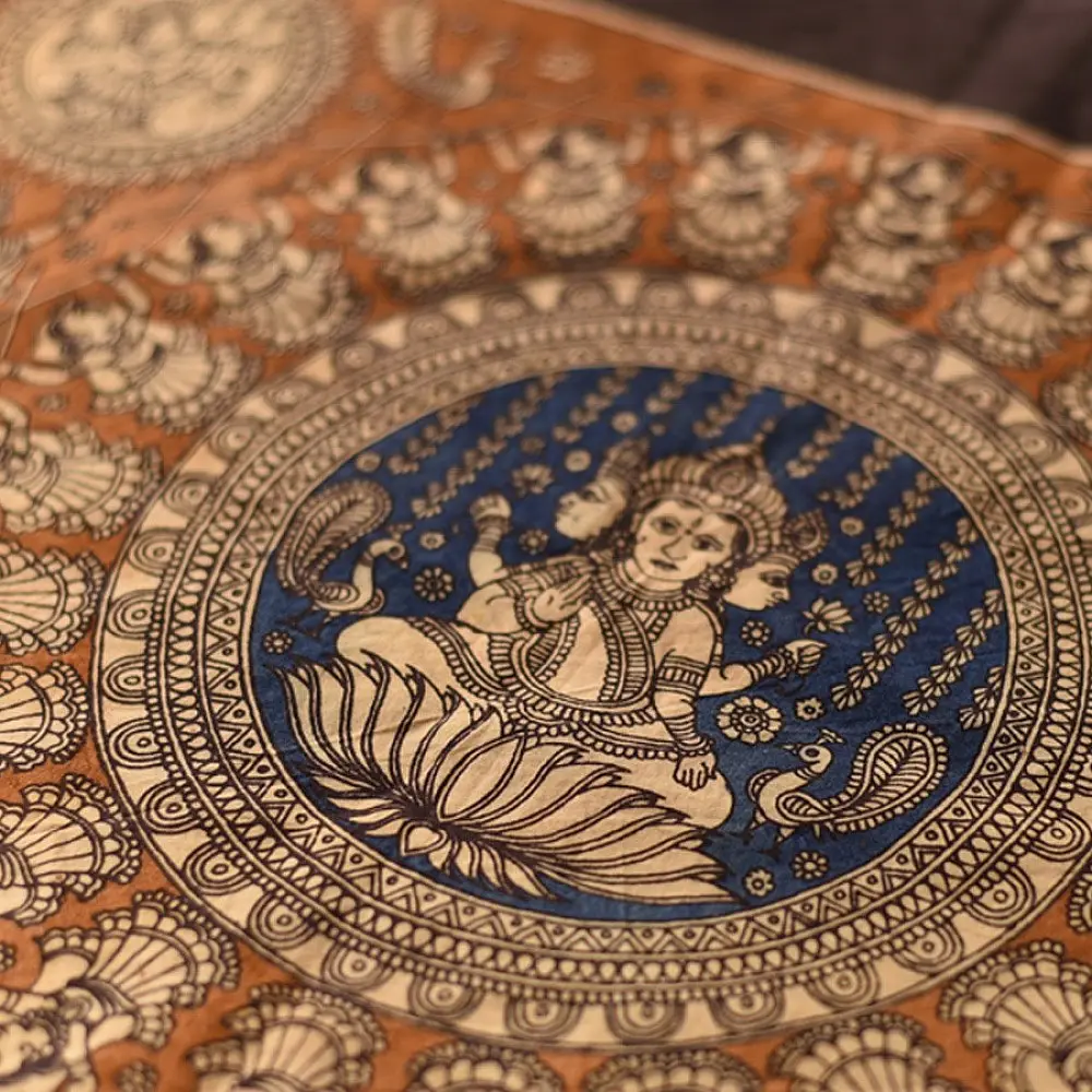 Buy Mata ni Pachedi Painting - Tridevi (Lakshmi, Parvati, Saraswati)