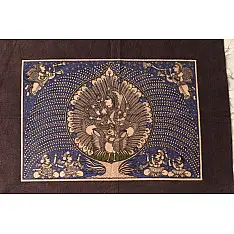 Mata ni Pachedi Painting - Goddess Saraswati