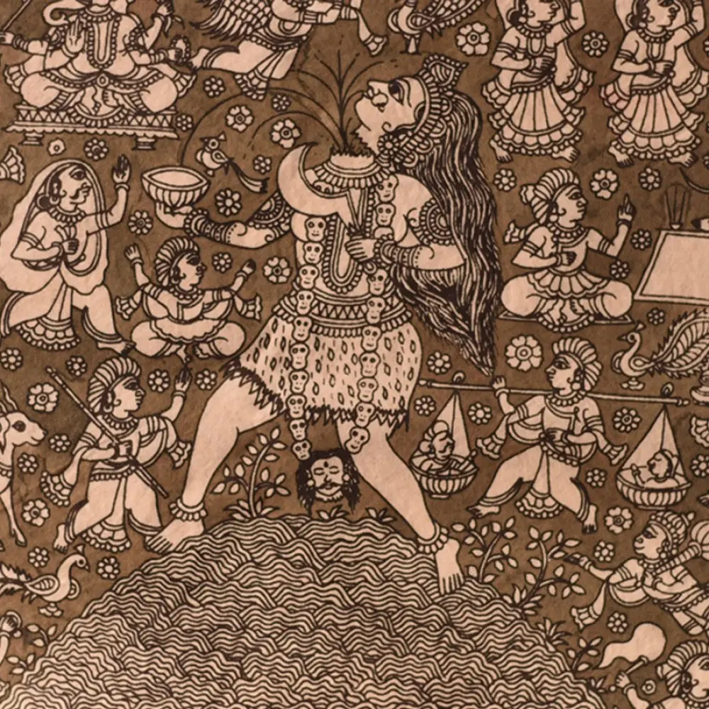 shop Mata ni Pachedi Painting - Goddess Chinnamasta