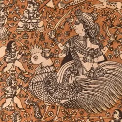 Matani Pachedi Painting - Bahuchar Maa