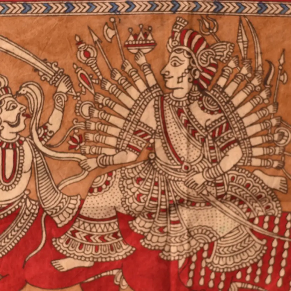 Buy Mata ni Pachedi Painting - Mahishasura Mardini