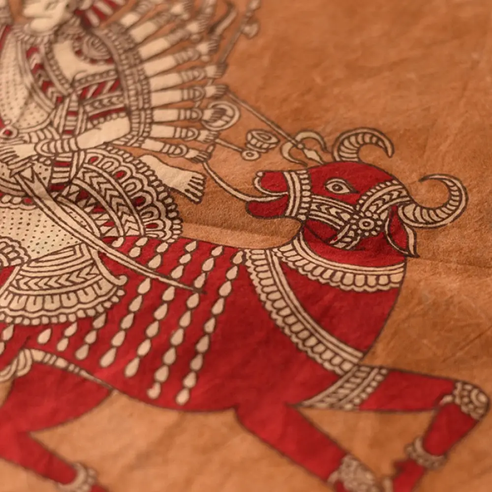 Buy Mata ni Pachedi Painting - Mahishasura Mardini