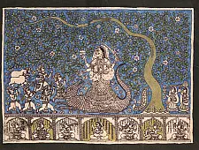 Sacred cloth of the Goddess - Khodiyar Maa ( 15" X 18" )