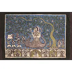 Sacred cloth of the Goddess - Khodiyar Maa ( 15" X 18" )