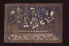 Sacred cloth of the Goddess - Vaahanvati Maa ( 15" X 18" )