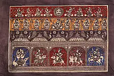 Sacred cloth of the Goddess - Panch Devi ( 15" X 18" )