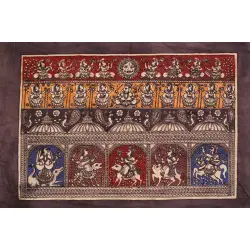 Sacred cloth of the Goddess - Panch Devi ( 15" X 18" )