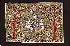 Sacred cloth of the Goddess - Hadaksha Maa ( 15" X 18" )