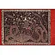 Sacred cloth of the Goddess - Krishna with Kalia ( 15 X 18 )