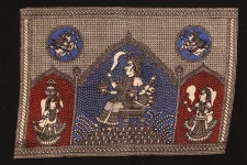 Sacred cloth of the Goddess - Kaal Ratri ( 15" X 18" )