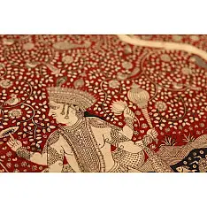 Sacred cloth of the Goddess - Matsya Avtar ( 38" X 29")