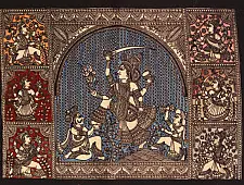 Sacred cloth of the Goddess - Aadhya Shakti Maa ( 15" X 18" )