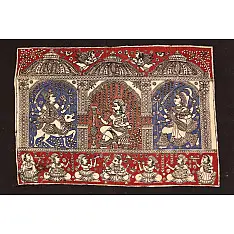 Sacred cloth of the Goddess - Chamunda Maa ( 15" X 18" )