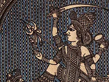 Sacred cloth of the Goddess - Aadhya Shakti Maa ( 15" X 18" )