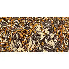 Sacred cloth of the Goddess - Durga Maa ( 15" X 18" )