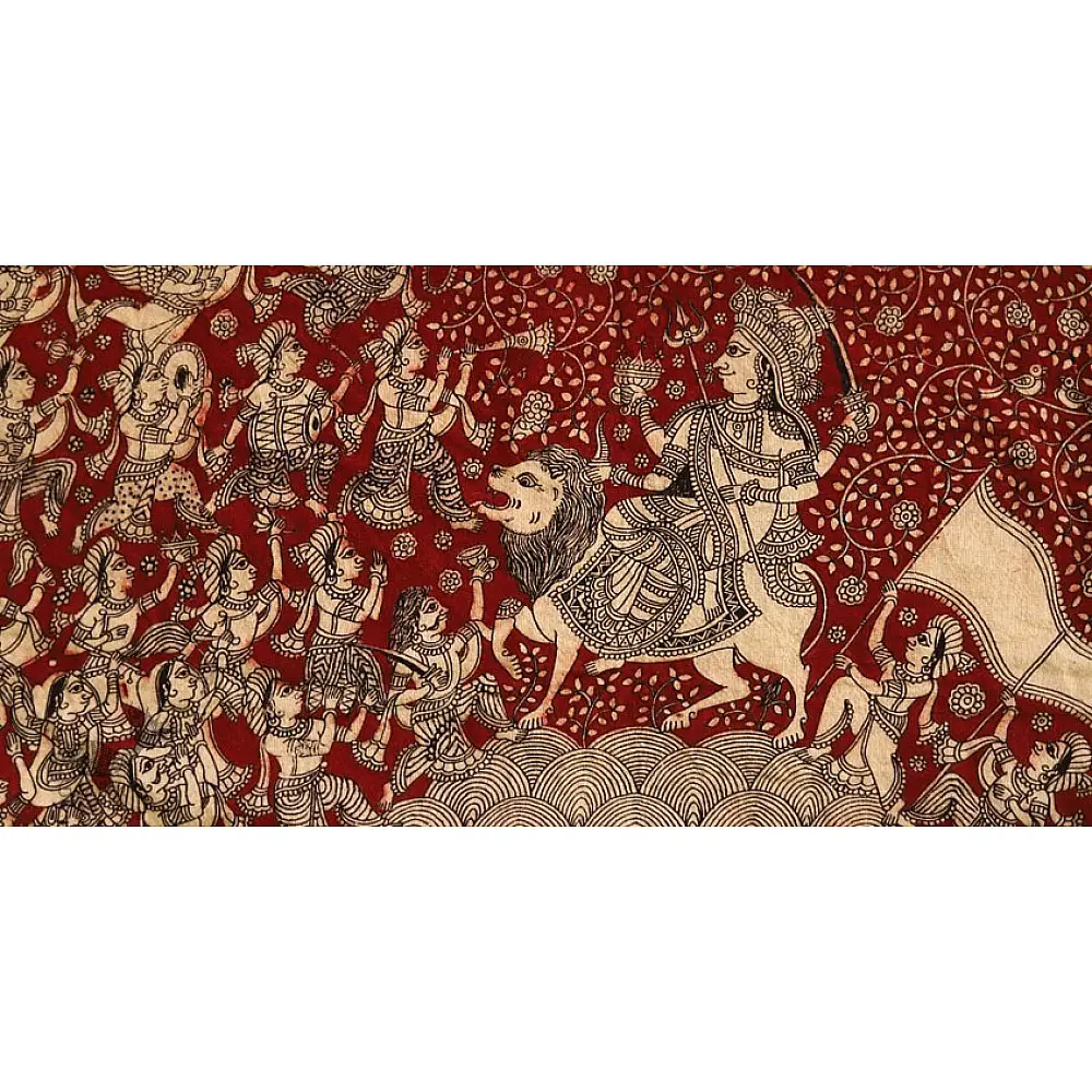 Sacred cloth of the Goddess - Durga Maa ( 25 X 21 )