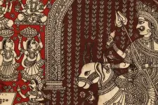 Sacred cloth of the Goddess - Meldi Maa ( 28" X 21" )