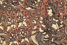 Sacred cloth of the Goddess - Saraswati ( 15" X 18" )
