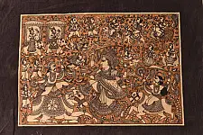 Mata ni Pachedi Painting - Maa Durga