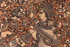 Mata ni Pachedi Painting - Maa Durga