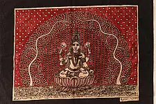 Mata ni Pachedi Painting - Goddess Laxmi