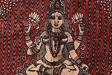 Mata ni Pachedi Painting - Goddess Laxmi