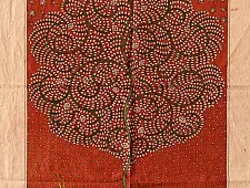 Sacred Cloth Of The Goddess ~ Mata ni Pachedi Painting - Tiger Hunting Deer