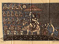 Sacred Cloth Of The Goddess ~ Mata ni Pachedi Painting - Dhaawni Maata